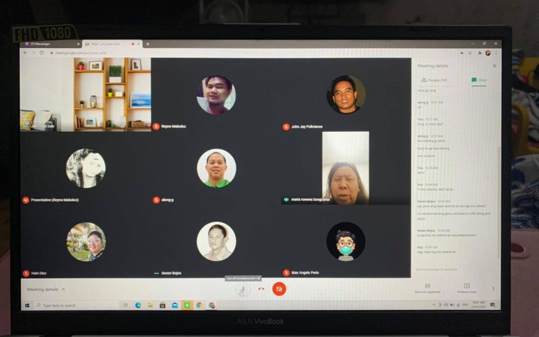 Sprint Review Meeting for PGBh Unified System-Procurement (PO Generation) via GoogleMeet.